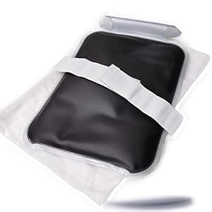 Faimex® Wärmekissen Moorkissen auch für Kaltanwendungen Wärmflasche Moor Kissen aus Naturmoor geeignet als Rückenkissen Moorwärmekissen transparent mit Heller Baumwollhülle und Klettverschluss