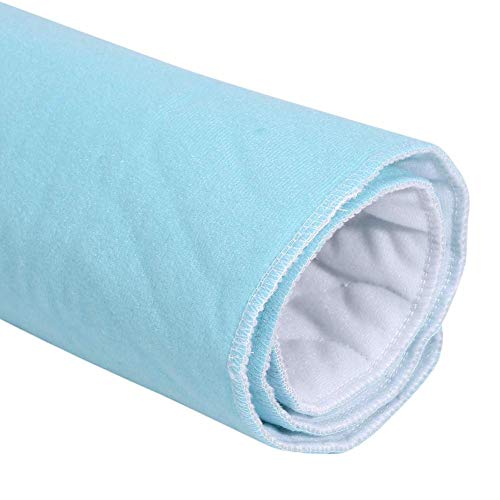 Almofada de cama absorvente, 5 camadas reutilizável lavável respirável tapete incontinente de urina