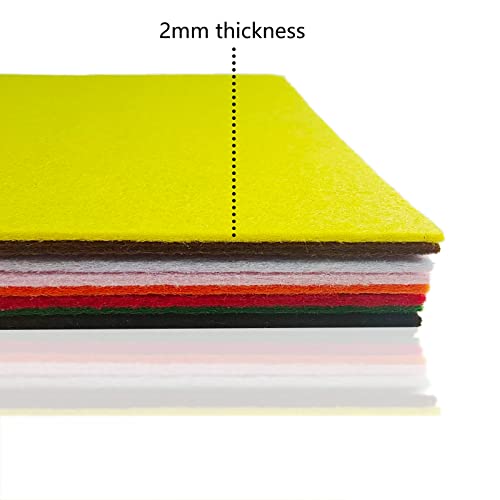 Image of Jtnohx Stiff Felt, 2mm Thick Felt Sheets for Crafts, 8 inchx12 inch Hard Felt Fabric Squares 8Pcs for DIY Projects (Christmas Series)