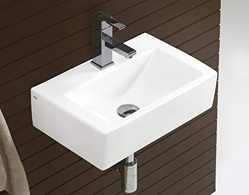 Zoyo Cera Bell Chester Ceramic Wash Basin/Crystal White/Wall Mounted/Table Top Dimension L 460 X W 310 X H 130 MM) (B081QDPZKT) Amazon Price History, Amazon Price Tracker
