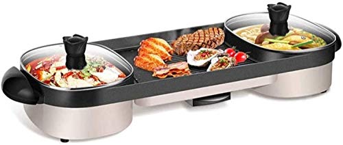 Olla eléctrica con parrilla y partición regulable miniatura 1