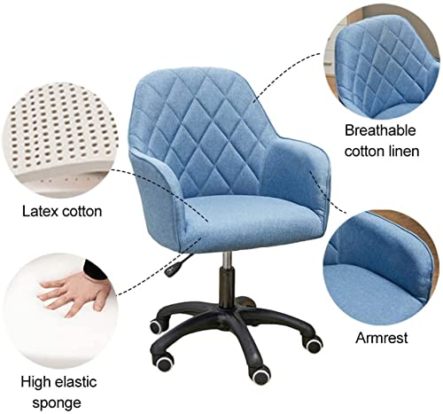 Chaise de bureau coton lin réglable pour soulager le dos LiChA - 5