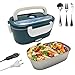 Boîte à Lunch électrique, Lunch box chauffante 3 en 1, boite chauffante convient pour la Voiture Un camionet et Bureau 1.5L (220V / 12V / 24V) (vert 1)