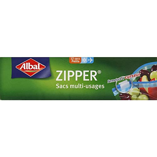 Sac de conservation Albal Zipper 1L le lot de 36 pour organiser vos repas de la semaine