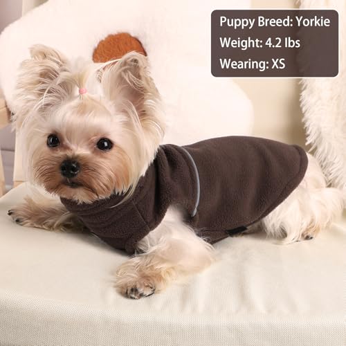 Image of Dog Sweater, X-Small, Brown, Pull On, for Small Breeds up to 1.0 lb, Winter