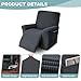 Pzzpzs Recliner Chair Cover Lazy Boy Recliner Covers Recliner Covers for Recliner Chair 1 Piece Furniture Protector Prevent wear and pet Hair（Recliner,Dark Grey）