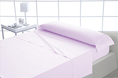 ForenTex - Juego de sábanas, (S-Rosa), 100% algodón, Rosa, Cama de 90 cm, Pieles sensibles, lo Natural y ecológico es Siempre un acierto