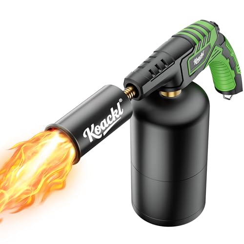 Image of KOACKL Powerful Propane Torch, Propane Torch Head, Cooking Culinary Torch Lighter, Charcoal Lighter, Sous Vide Searing Steak, BBQ, Grill, Outdoor Campfire Charcoal Starter(Tank Not Included)