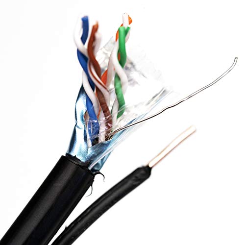 Cable Red PHAT SATELLITE CAT5e Foil Shielded 150ft Negro miniatura 2