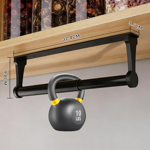 Gewtur Portarrollos Cocina, Portarrollos Papel Cocina Pared, Soporte Rollo Cocina Pared Aluminio, Adhesivo Porta Rollos Papel de Cocina Porta Rollo para Baños y Cocinas, Negro - imagen 4