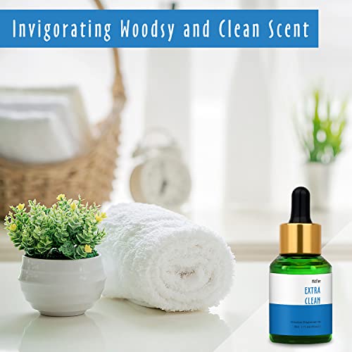 Image of Extra Clean Fragrance Oil, MitFlor Fresh Diffuser Oil Scents, 30ml Premium Essential Oil for Diffuser, Soap & Candle Making, Long-Lasting and Refreshing