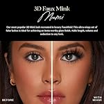 Lilly Lashes 3D Miami Faux Mink Strip Eyelashes, False Eyelashes Dramatic Look, Reusable False Lashes, Fake Lashes Pack, Lash Strips with Luxury Silk Like Fibers, No Lash Glue Included - Image 2