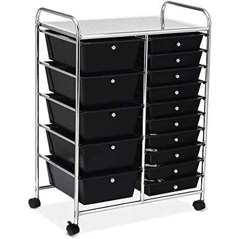 TANGZON 15-Drawer Mobile Storage Cart Cover