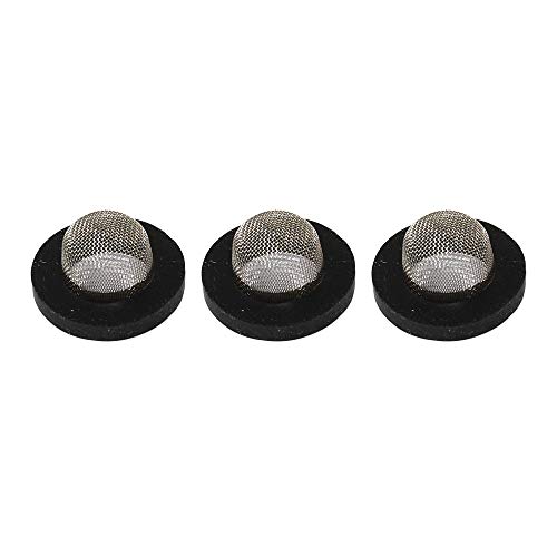 Superior Electric RVA1619 Inlet Water Filter Pressure Washer Mesh Screen Garden RV Misting Hose Coupling – 3pcs/pack