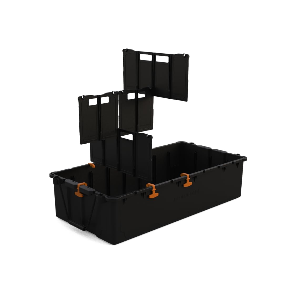 Cargo System | The Ultimate Truck Bed Organizer (Black | Orange Latches)