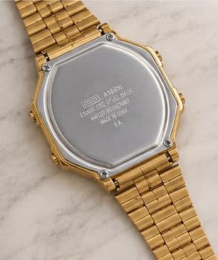 Image of MM MIKHAIL MOSKVIN Unisex Vintage A168WA Digital Dial Stainless Steel Band