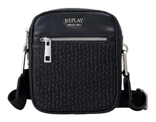 Sac à bandoulière Hommes Replay Fm3805 petit sac à épaule noir 0098