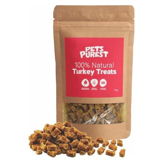 Pets Purest Golosinas Naturales para Perros con 100% Pavo - Sabrosos Bocaditos de Entrenamiento Hipoalergénicos, Sin Cereales, Bajos en Grasa y Altos en Proteína para Perros, Cachorros y Mayores
