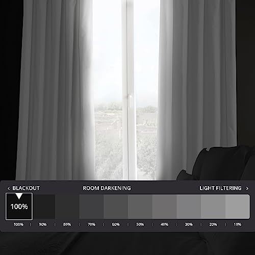HPD Half Price Drapes Cotton True Blackout Curtains 84 inches Long Solid Thermal Insulated Window Treatment Curtain 50 X 84 (1 Panel) - Image 2