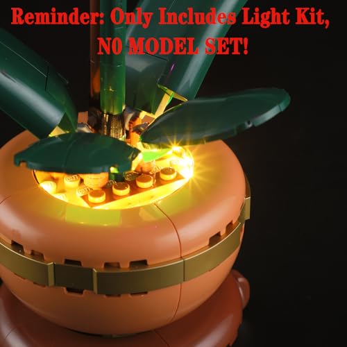 Image of LED Light Set Compatible with Lego 10343 Mini Orchid Botanical Collection Building Blocks Model - Model Set NOT Included