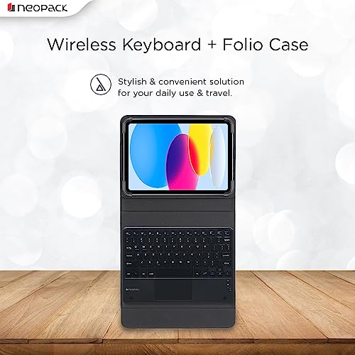 Neopack Universal Keyboard Case with Trackpad for All 10 to 11" Tablets (Black) - Image 5