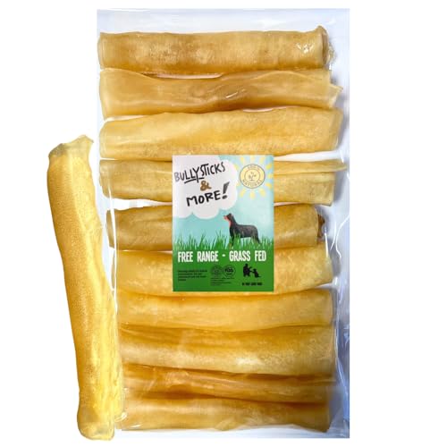 Image of BULLYSTICKS & MORE 6 Inch Beef Collagen Rolls for Dogs (Regular Size - 12 Count) -Bones for Dogs - Dog Parents Choice - No Hide Beef Cheek Rolls