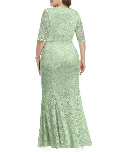 Image of Pinup Fashion Plus Size Formal Evening Dress Wedding Guest Bridal Gowns