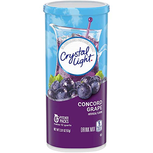 Crystal Light Concord Grape Drink Mix (6 Pitcher Packets), 1 Pack - 2.01 Ounce