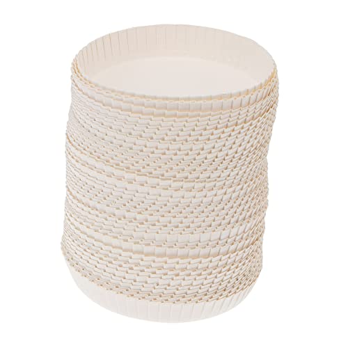 Luxshiny Reusable Paper Coffee Cup Lids 100pcs Disposable Cup Caps Design Safe for Beverages