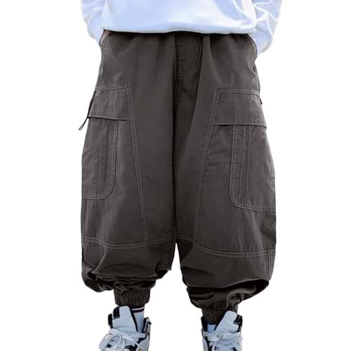 Boys Casual Work Pants for Kids Comfortable Elastic Waist Suitable for Daily Wear Outdoor Activities Ages 4-12