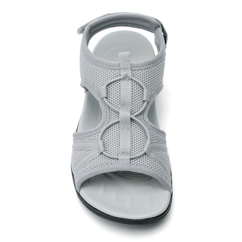 Image of UBFEN Womens Hiking Sandals Comfortable Walking Sandals Summer Sport Breathable Arch Support