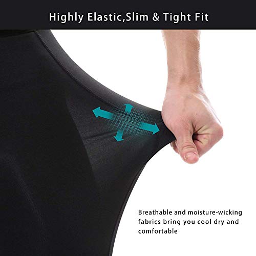 Close-up de los pantalones de deporte demostrando su elasticidad y ajuste ceñido, ideal para actividades deportivas y ejercicio