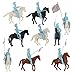 BMC CTS Alamo Mexican Heavy Cavalry - 33pc Powder Blue Plastic Soldier Figures