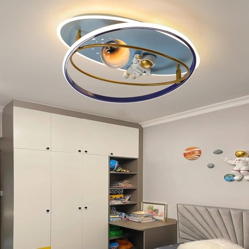 Lámpara de techo infantil de 61W regulable moderna con dibujos de planetas para dormitorio 3