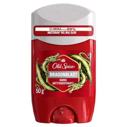 OLD SPICE, Antitranspirante en Barra, Dragonblast, Aroma a Cedro, Cuidado para Hombre, 50 g