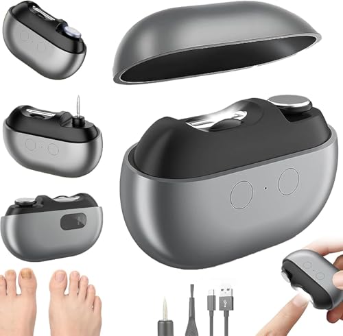 Coupe Ongle Électrique Pied et Main, Rechargeable Silencieux, Lime à Ongle 3-en-1 avec LED, Pour Ongles Durs et Épais, Idéal pour Seniors, Adultes et...