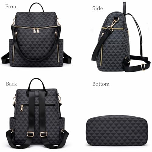 Image of Comfabie Backpack Purse for Women daily use printed backpack for women Convertible Shoulder sling Bag, Multiple Pockets, Ladies Shoulder backpacks for girls college bag for teenage girls