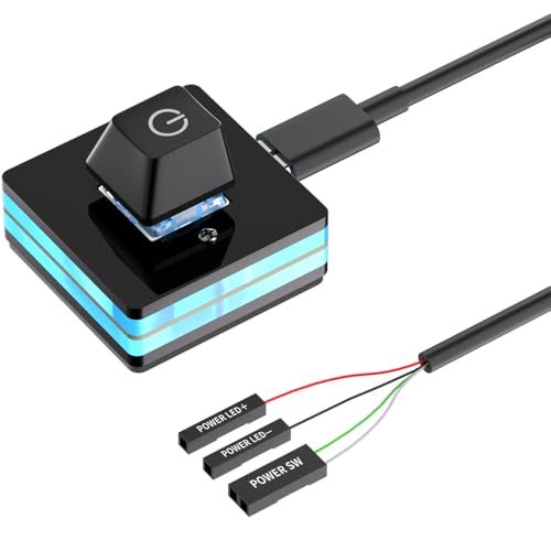 Image of PC Power Button, Desktop External PC Power Supply Switch for Computer Motherboard