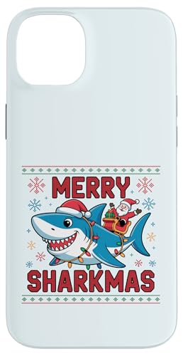Merry Sharkmas AO[Z[^[ T^ CfBO V[N Cgt X}zP[X iPhone 14 Plus p
