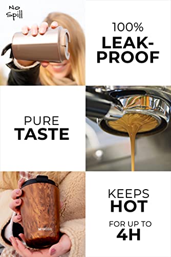 MAMEIDO Taza termica 350ml Rosé Quartz - Termo café para llevar acero inox sin BPA, Antigoteo, Vaso termico café y té… - Imagen 5