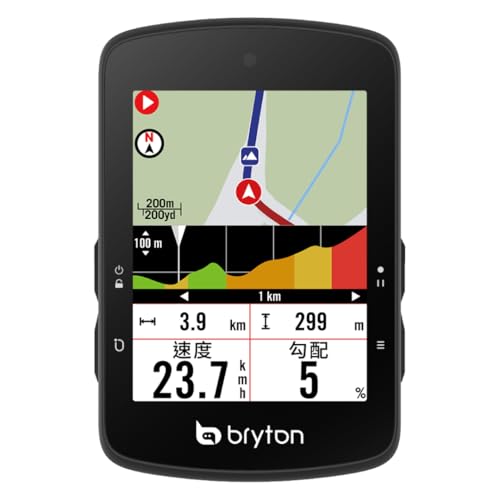 Bryton Rider S510 - Pantalla táctil LCD a Color de 2.8 Pulgadas GPS para Bicicleta/computadora de Ciclismo, Compatible con Radar de Bicicleta, batería de 30 Horas
