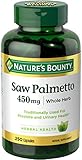 Nature's Bounty Saw Palmetto Support for Prostate and Urinary Health, Herbal Health Supplement,...