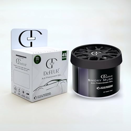 Image of Smoky Musk Gel Car Perfume | 120g Leakproof Air Freshener | Musk Car Perfume | Long-Lasting 30 Days | Premium Car Accessories (Pack of 2)