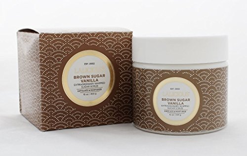 LALICIOUS Extraordinary Whipped Sugar Scrub, 16 oz - Brown Sugar Vanilla