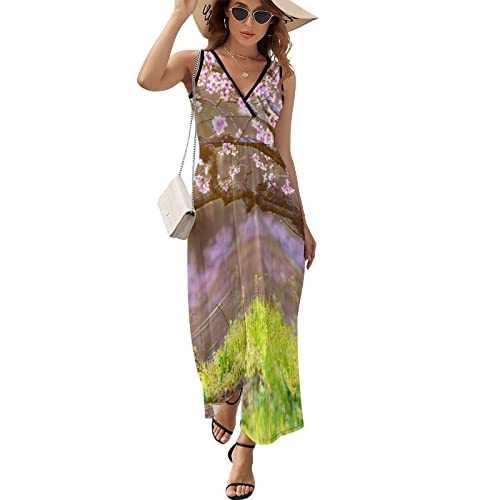 Robe évasée fleurs de cerisier aux finitions soignées imprimé Multi1 L