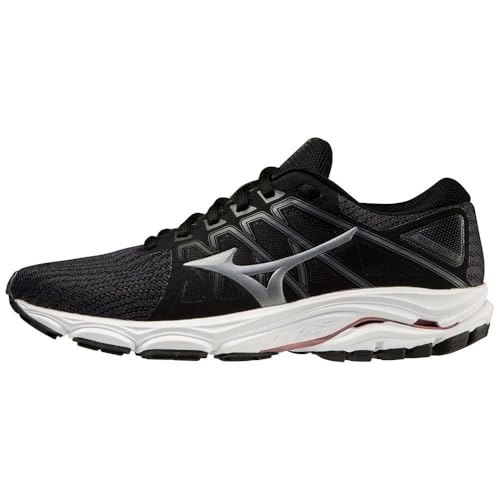 Mizuno Wave EQUATE 6 (W), Zapatillas de Running Mujer, Ebony/Silver/RCopper, 40 EU