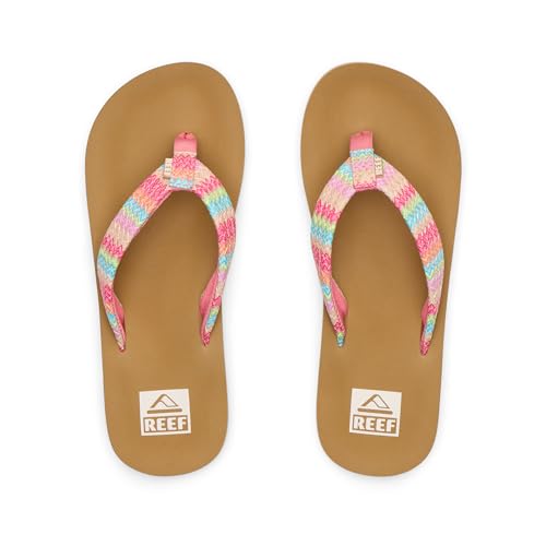 Image of REEF Girls Kids Ahi Beach Flip Flop, Soft Cushion Footbed, Water Friendly
