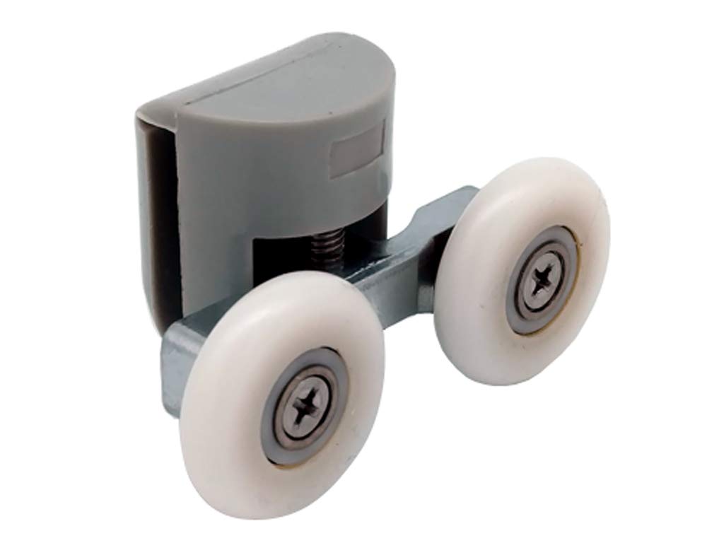Shower Door Wheels | 20mm, 23mm or 25mm | Uppers or Lowers | Double Shower Door Rollers Runners | ROLL007 (Upper Wheel, 20mm)
