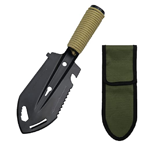 Paleta de Camping, Pala portátil Multifuncional, Mini Pala de Mano de Jardín de Metal, Pala Jardín Acero Inoxidable, para jardinería, Agricultura, Camping