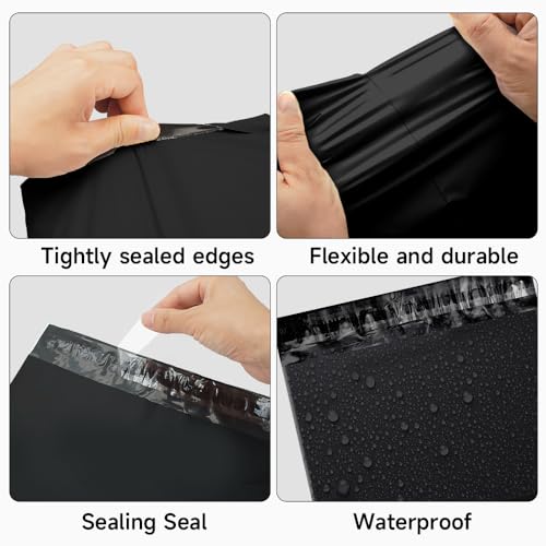 Image of Blue Poly Mailers 19x24 Inch, 50 Pack | Self-seal shipping bags with secure adhesive; for online sellers, coats, hoodies, bedding, and daily orders